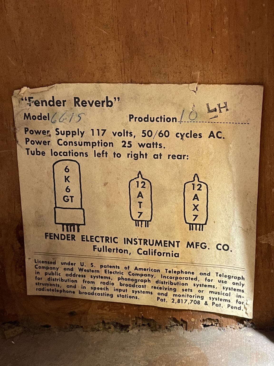 fender reverb 6g15 1962 (copie)